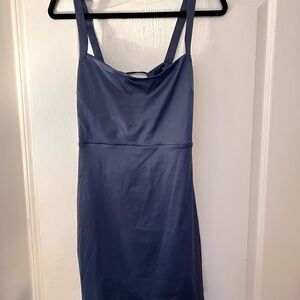 Free People Satin Blue Dress